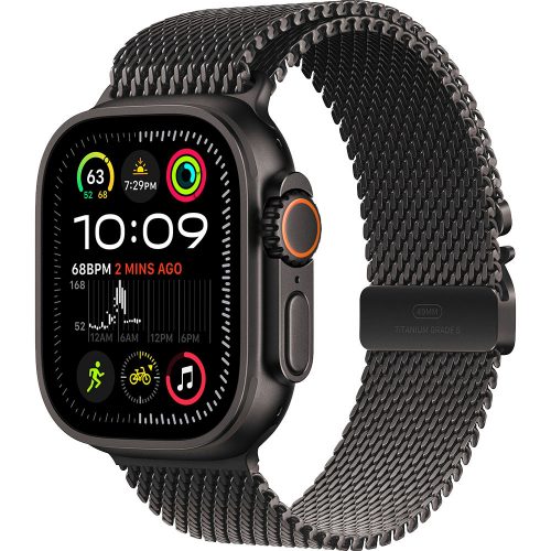 Apple Watch Ultra2 v2 Cellular 49mm Black Titanium Case with Black Titanium Milanese Loop - M (DEMO)