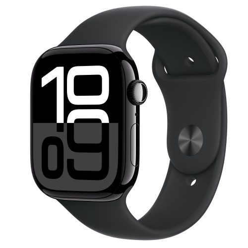 Apple Watch S10 GPS 46mm Jet Black Alu Case with Black Sport Band - S/M (DEMO)