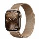 Apple Watch S10 Cellular 42mm Gold Titanium Case with Gold Milanese Loop (Demo)