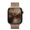 Apple Watch S10 Cellular 42mm Gold Titanium Case with Gold Milanese Loop (Demo)