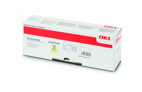 OKI C610 Toner Sárga 6000 oldalra