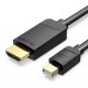 Vention HDMI/M -> HDMI/F (8K,hosszabbító, fekete), 1,5m, kábel