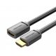 Vention HDMI/M -> HDMI/F (4K, HD, PVC, fekete), 0,5m, kábel