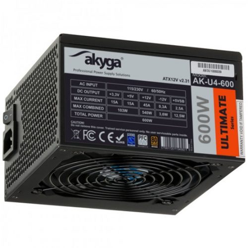 Akyga 600W - 80+ Bronze - AK-U4-600