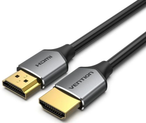 Vention HDMI/M -> HDMI/M,  (ultravékony,szürke alu), 3m, kábel