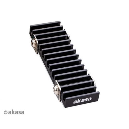 Akasa Gecko Pro - M.2 SSD hűtő - A-M2HS02-BK