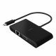 Belkin USB-C Multimedia + Charge Adapter (GBE - HDMI - VGA - USB-A) - Black (100W PD) - Black