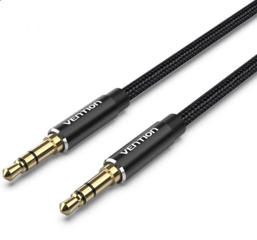 Vention 3.5mm jack/M ->  3.5mm jack/M,  (audio,szövet), 1,5m, kábel