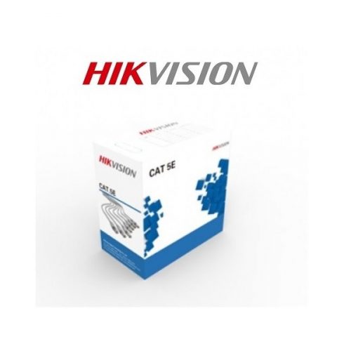 Hikvision Kábel - DS-1LN5E-E/E (UTP fali kábel, Cat5e, PVC, oxigénmentes réz, szürke, 305m)