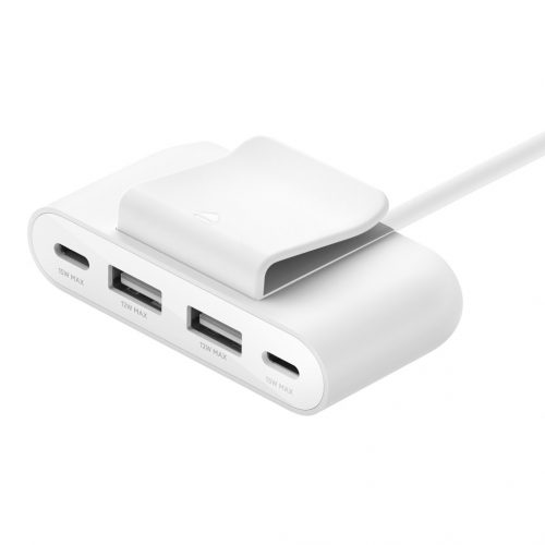 Belkin BOOST CHARGE 4-Port_USB Power Extender_- White