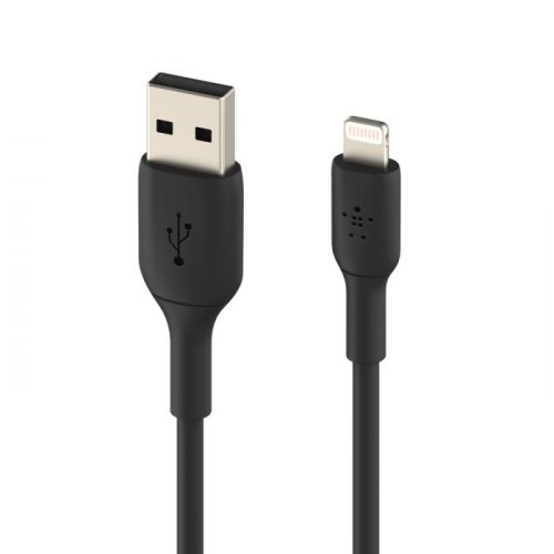 Belkin BOOST CHARGE USB-A to Lightning Cable, PVC - 1M (2 PK) - Black