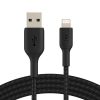 Belkin BOOST CHARGE USB-A to Lightning Cable, Braided - 2M - Black