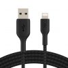 Belkin BOOST CHARGE USB-A to Lightning Cable, Braided - 2M - Black