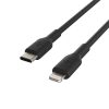 Belkin BOOST CHARGE USB-C to Lightning Cable, PVC - 1M - Black