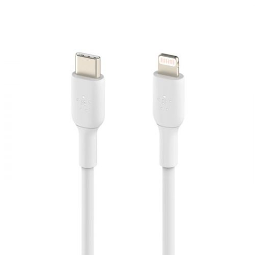 Belkin BOOST CHARGE USB-C to Lightning Cable, PVC - 1M - White