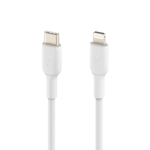 Belkin BOOST CHARGE USB-C to Lightning Cable, PVC - 1M - White