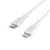 Belkin BOOST CHARGE USB-C to Lightning Cable, PVC - 1M - White