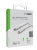 Belkin BOOST CHARGE USB-C to Lightning Cable, PVC - 1M - White