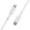 Belkin BOOST CHARGE USB-C to Lightning Cable, PVC - 1M - White