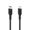 Belkin BOOST CHARGE USB-C to Lightning Cable, Braided - 1M - Black