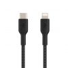 Belkin BOOST CHARGE USB-C to Lightning Cable, Braided - 1M - Black