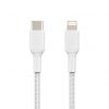 Belkin BOOST CHARGE USB-C to Lightning Cable, Braided - 1M - White