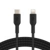 Belkin BOOST CHARGE USB-C to Lightning Cable, Braided - 2M - Black