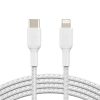 Belkin BOOST CHARGE USB-C to Lightning Cable, Braided - 2M - White