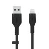 Belkin BOOST CHARGE Flex Silicone cable USB-A to Lightning - 1M - Black