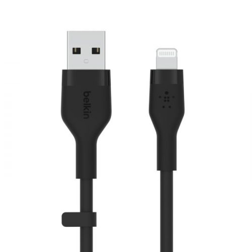 Belkin BOOST CHARGE Flex Silicone cable USB-A to Lightning - 1M - Black