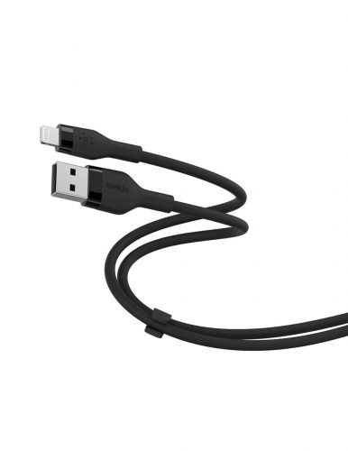 Belkin BOOST CHARGE Flex Silicone cable USB-A to Lightning - 1M - Black