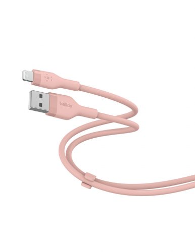 Belkin BOOST CHARGE Flex Silicone cable USB-A to Lightning - 1M - Pink