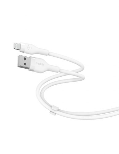 Belkin BOOST CHARGE Flex Silicone cable USB-A to Lightning - 2M - White