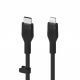 Belkin BOOST CHARGE Flex Silicone cable USB-C to Lightning - 1M - Black