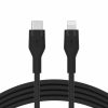 Belkin BOOST CHARGE Flex Silicone cable USB-C to Lightning - 1M - Black