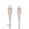 Belkin BOOST CHARGE Flex Silicone cable USB-C to Lightning - 2M - Pink