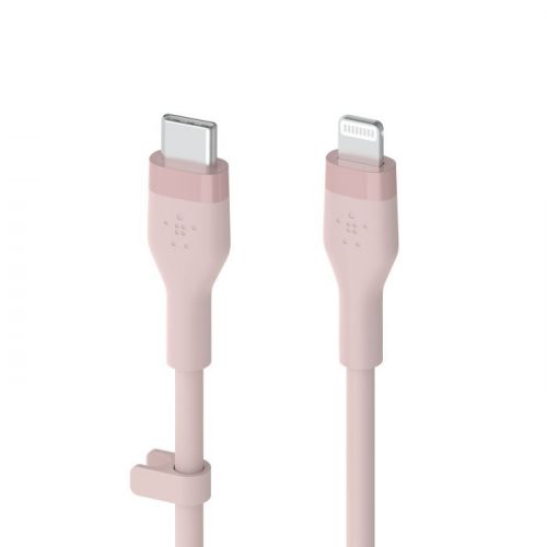 Belkin BOOST CHARGE Flex Silicone cable USB-C to Lightning - 2M - Pink