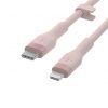 Belkin BOOST CHARGE Flex Silicone cable USB-C to Lightning - 2M - Pink