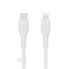 Belkin BOOST CHARGE Flex Silicone cable USB-C to Lightning - 2M - White