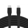 Belkin BOOST CHARGE Flex Silicone cable USB-C to Lightning - 3M - Black