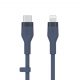 Belkin BOOST CHARGE Flex Silicone cable USB-C to Lightning - 3M - Blue