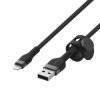 Belkin BOOST CHARGE PRO Flex USB-A to LTG, Braided Silicone Cable - 1M - Black