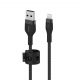 Belkin BOOST CHARGE PRO Flex USB-A to LTG, Braided Silicone Cable - 2M - Black