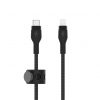 Belkin BOOST CHARGE PRO Flex USB-C to LTG, Braided Silicone Cable - 1M - Black