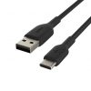 Belkin BOOST CHARGE USB-A to USB-C Cable, Braided - 0,15M - Black