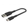 Belkin BOOST CHARGE USB-A to USB-C Cable, Braided - 0,15M - Black