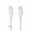 Belkin BOOST CHARGE Flex Silicone cable USB-C to USB-C 2.0 - 2M - White