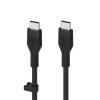 Belkin BOOST CHARGE Flex Silicone cable USB-C to USB-C 2.0 - 3M - fekete