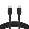 Belkin BOOST CHARGE Flex Silicone cable USB-C to USB-C 2.0 - 3M - fekete