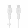 Belkin BOOST CHARGE Flex Silicone cable USB-C to USB-C 2.0 - 3M - fehér